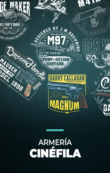 camisetas arma de cine